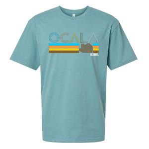 Ocala Florida Retro Sueded Cloud Jersey T-Shirt