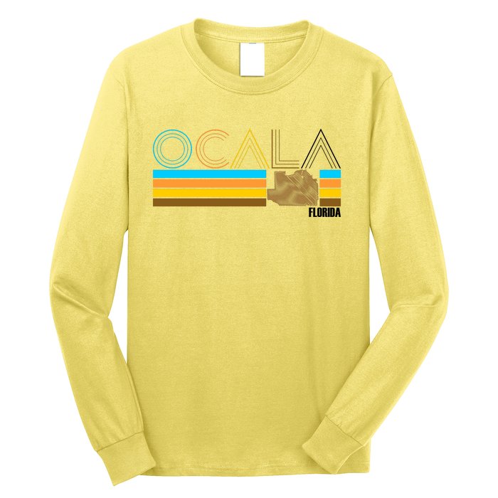 Ocala Florida Retro Long Sleeve Shirt