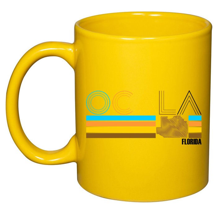 Ocala Florida Retro 11oz C Handle Ceramic Mug