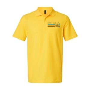 Ocala Florida Retro Softstyle Adult Sport Polo