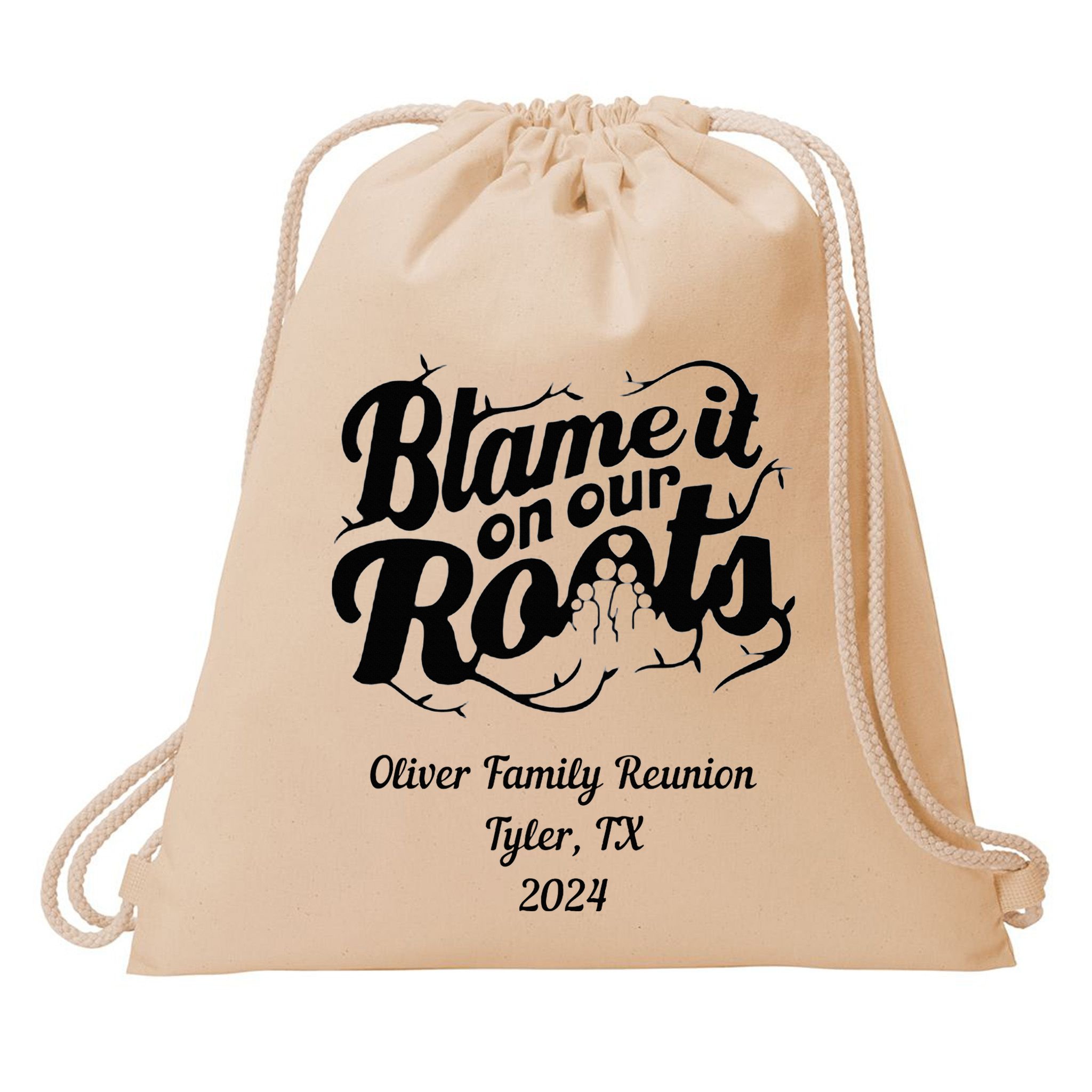 Oliver Family Reunion Drawstring Bag