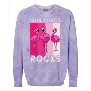 Our Flock Rocks For Man Woman Colorblast Crewneck Sweatshirt