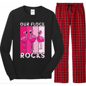 Our Flock Rocks For Man Woman Long Sleeve Pajama Set