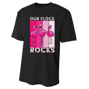 Our Flock Rocks For Man Woman Performance Sprint T-Shirt