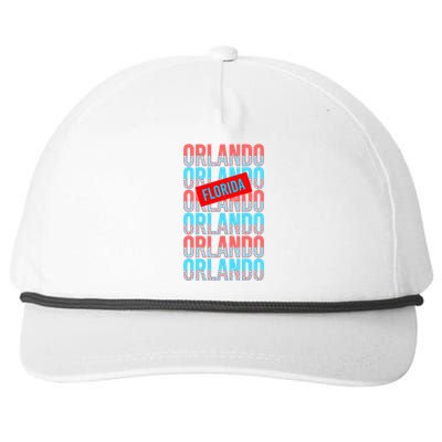 Orlando Florida Repeat Snapback Five-Panel Rope Hat