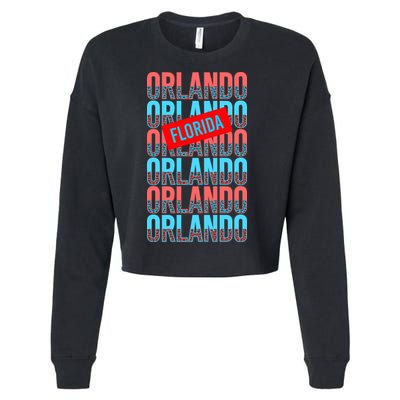 Orlando Florida Repeat Cropped Pullover Crew