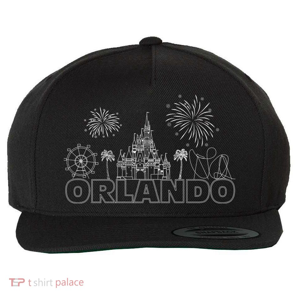 Orlando Florida Retroactive Skyline Wool Snapback Cap