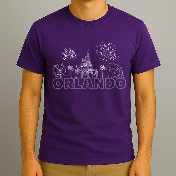 Orlando Florida Retroactive Skyline T-Shirt