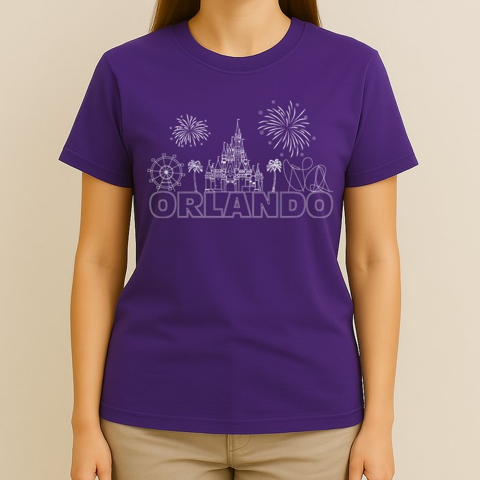 Orlando Florida Retroactive Skyline T-Shirt