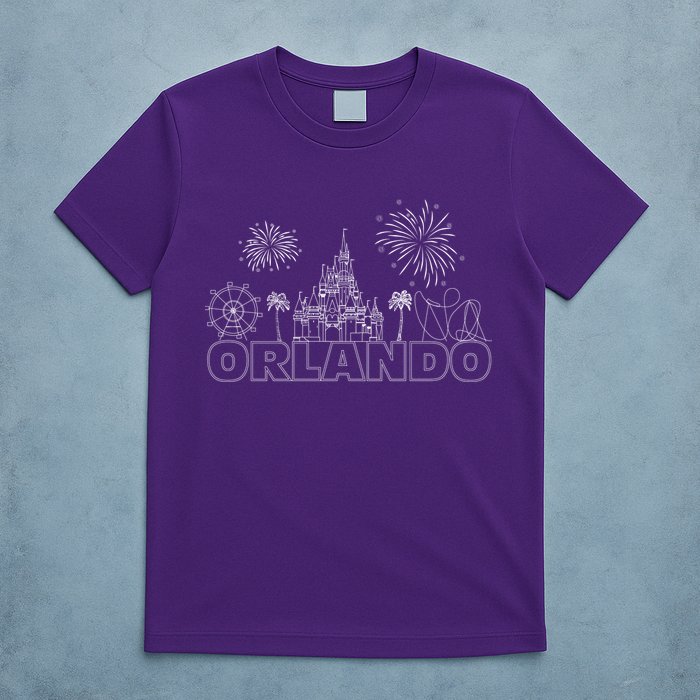 Orlando Florida Retroactive Skyline T-Shirt