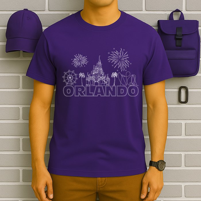Orlando Florida Retroactive Skyline T-Shirt