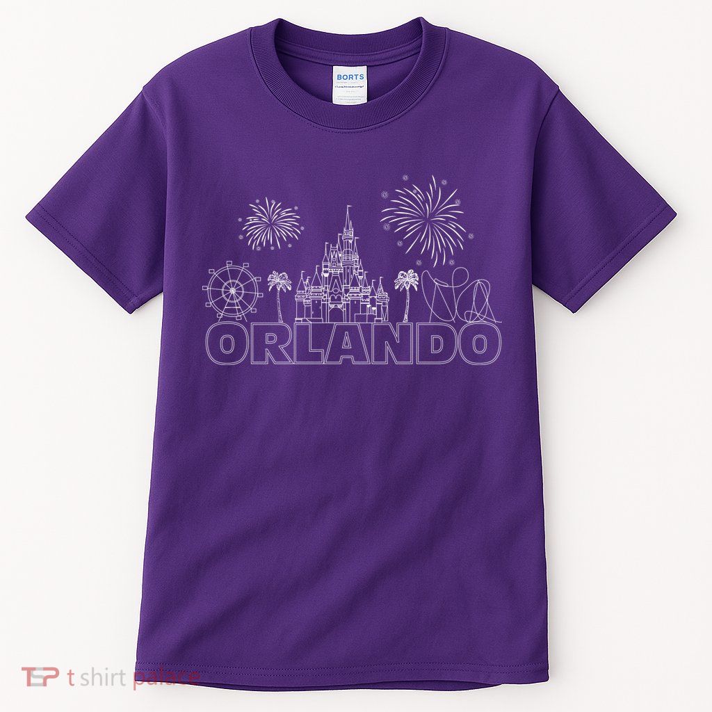 Orlando Florida Retroactive Skyline Tall T-Shirt