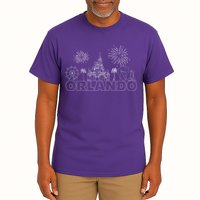 Orlando Florida Retroactive Skyline Tall T-Shirt