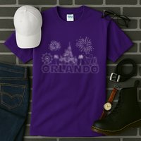Orlando Florida Retroactive Skyline Tall T-Shirt