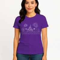 Orlando Florida Retroactive Skyline Womens T-Shirt