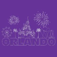 Orlando Florida Retroactive Skyline Womens T-Shirt
