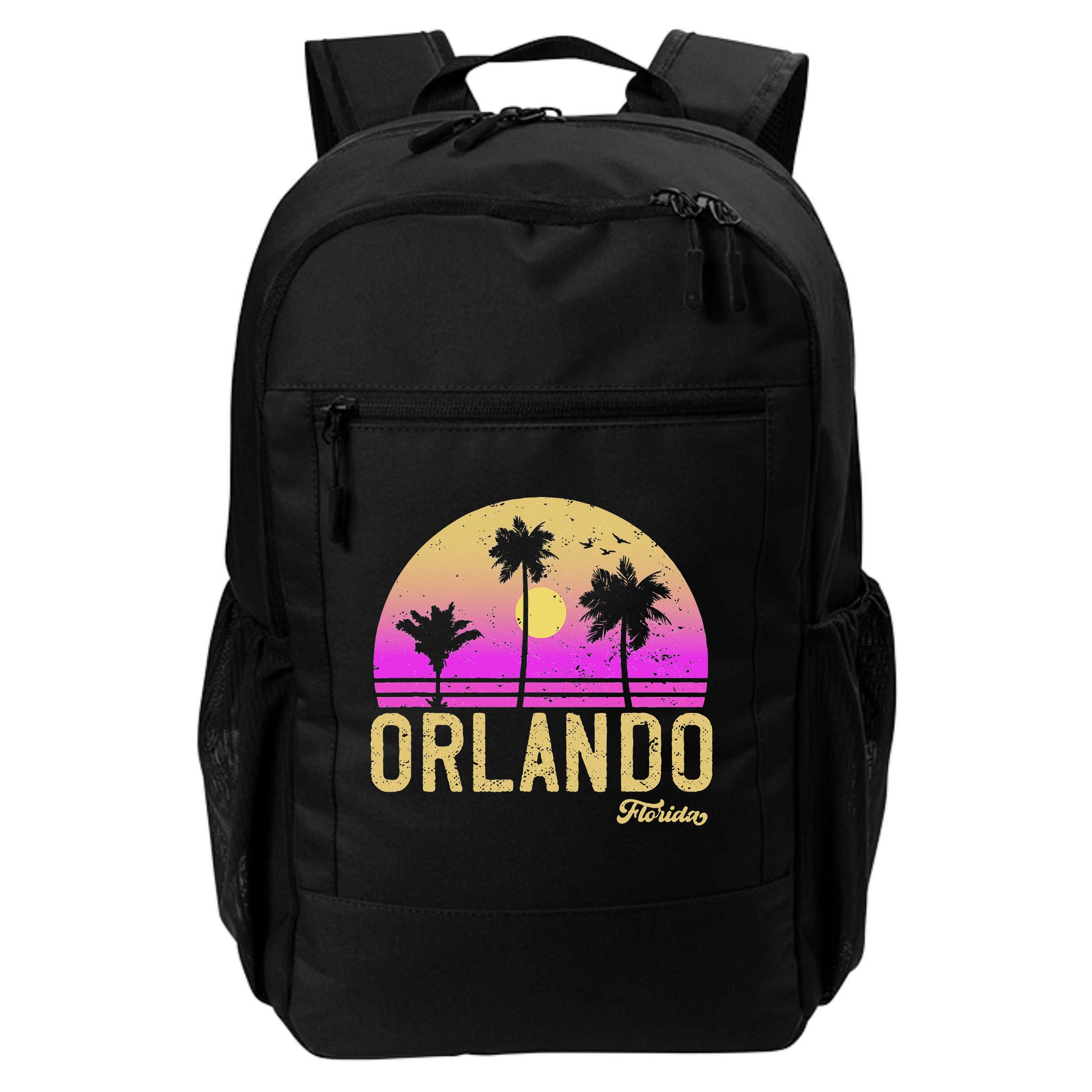 Orlando Florida Retro Vintage Sunset Backpack