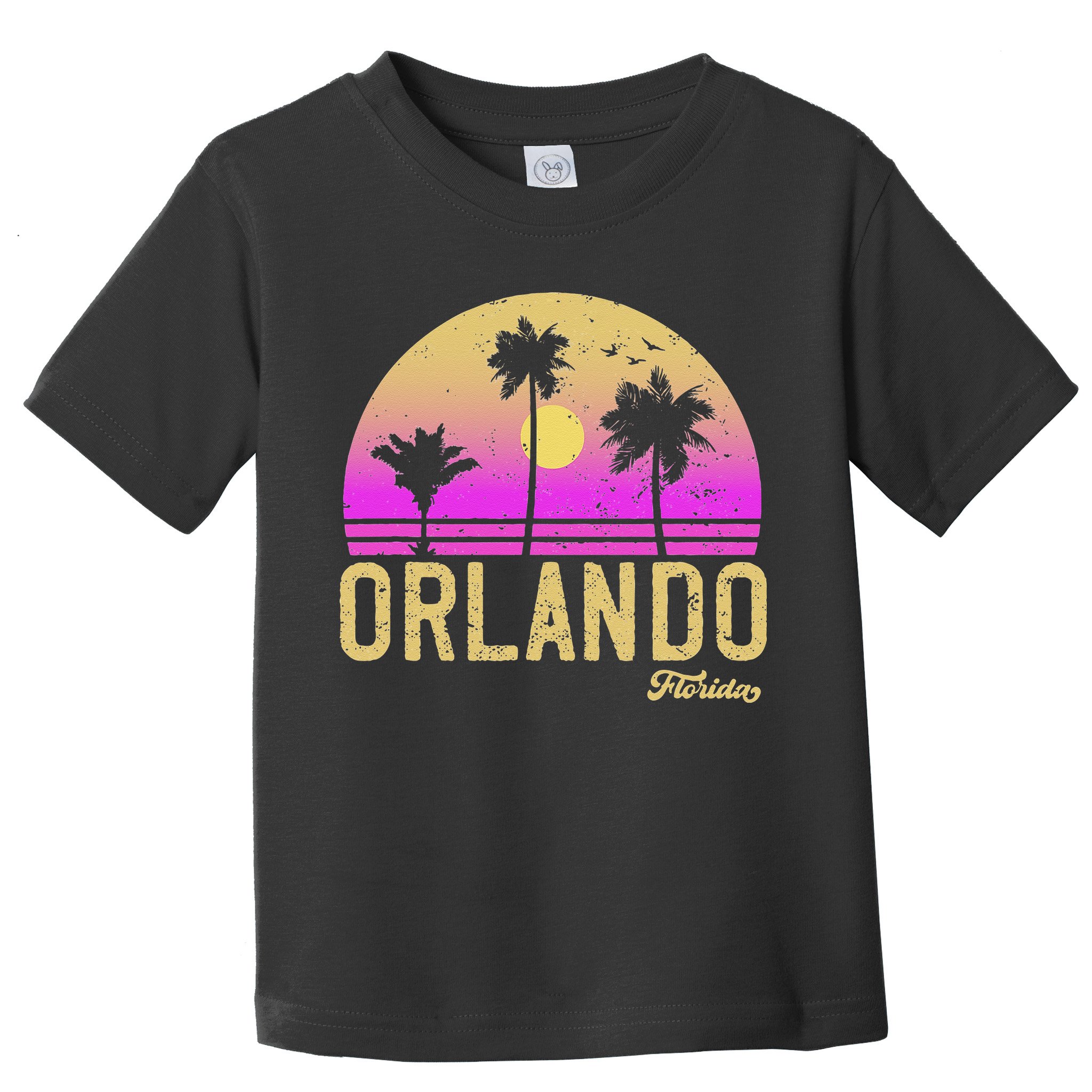 Orlando Florida Retro Vintage Sunset Toddler T-Shirt