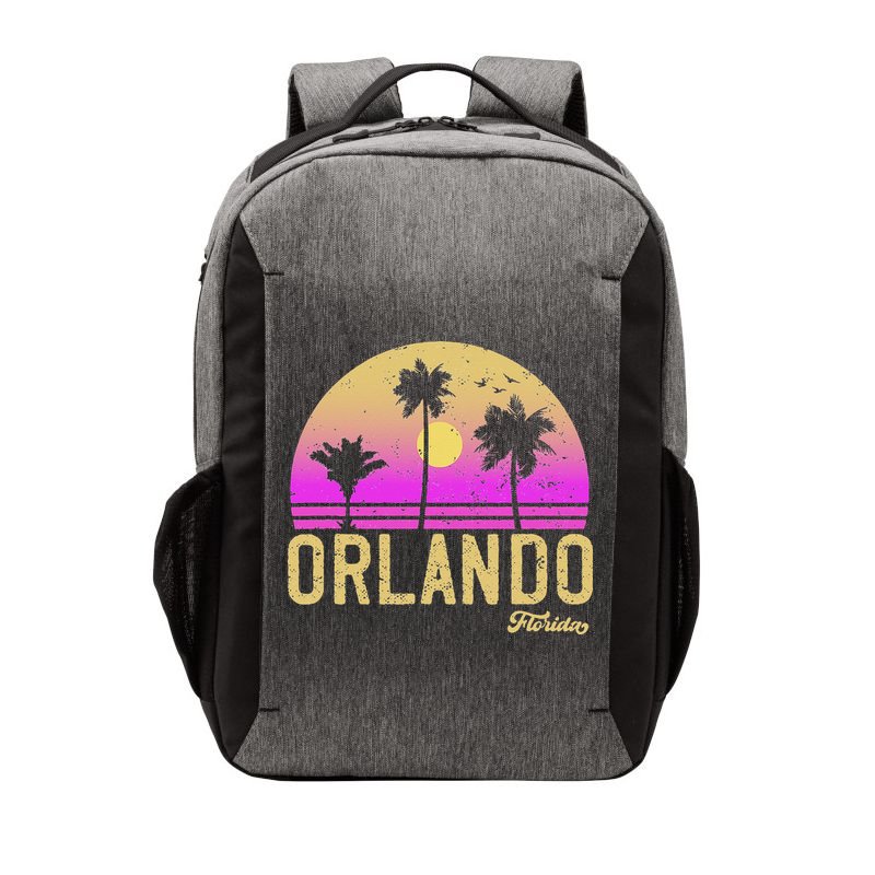 Orlando Florida Retro Vintage Sunset Vector Backpack