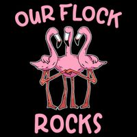 Our Flock Rocks Flamingo Matching Family Vacation Group Gift Cooling Performance Crew T-Shirt