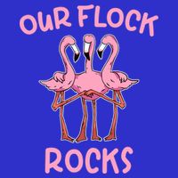 Our Flock Rocks Flamingo Matching Family Vacation Group Gift Button
