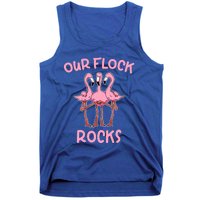 Our Flock Rocks Flamingo Matching Family Vacation Group Gift Tank Top