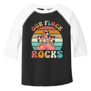 Our Flock Rocks Flamingo Matching Family Toddler Fine Jersey T-Shirt