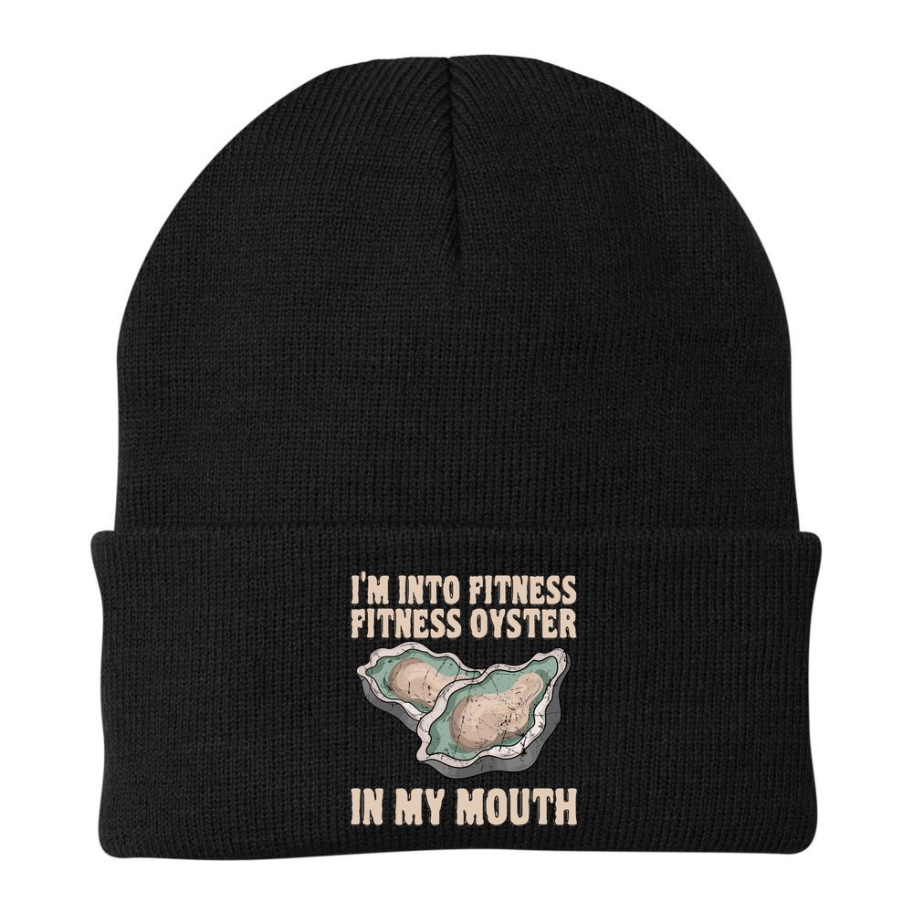 Oyster Fitness Shucker Shish Seafood Bivalve Mollusks Meaningful Gift Beanie