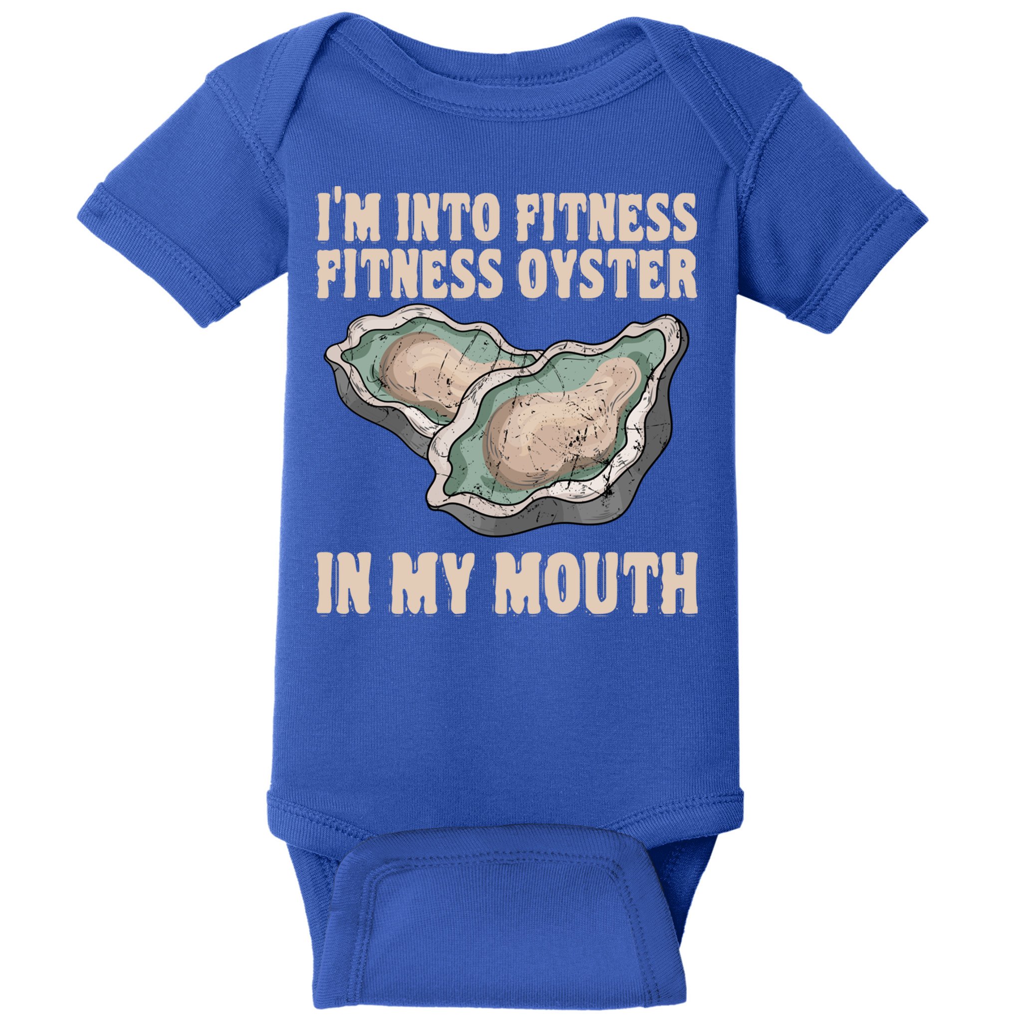 Oyster Fitness Shucker Shish Seafood Bivalve Mollusks Meaningful Gift Baby Bodysuit