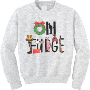 Oh Fudge Santa Hat Christmas Story Family Christmas Kids Sweatshirt