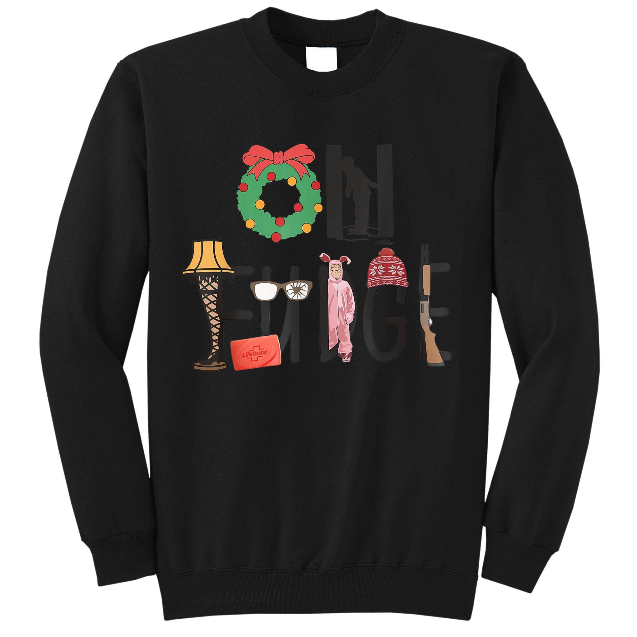 Oh Fudge Santa Hat Christmas Story Family Christmas Sweatshirt