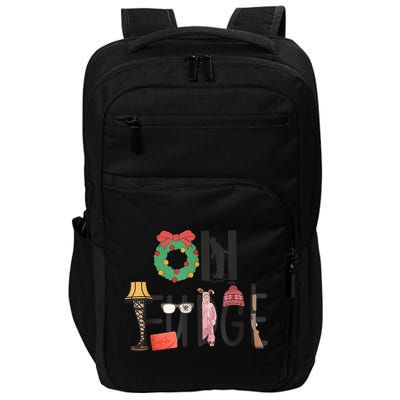 Oh Fudge Santa Hat Christmas Story Family Christmas Impact Tech Backpack