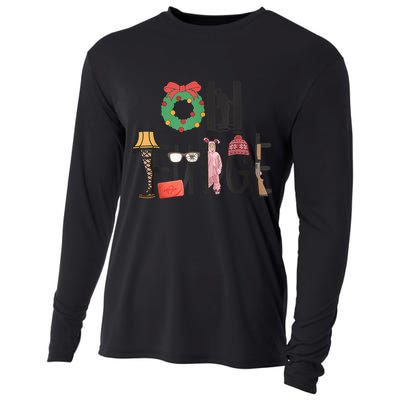 Oh Fudge Santa Hat Christmas Story Family Christmas Cooling Performance Long Sleeve Crew