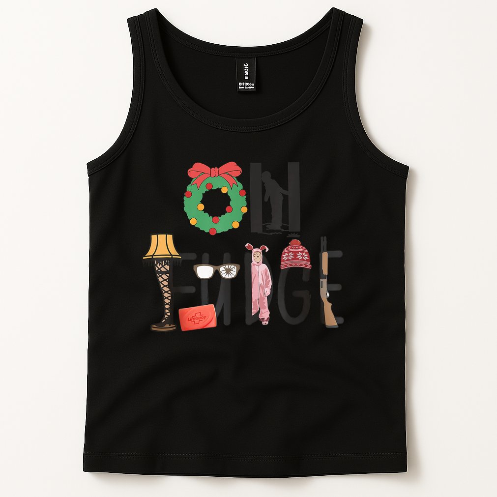 Oh Fudge Santa Hat Christmas Story Family Christmas Tank Top