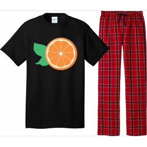 Orange Fruit Slice Fruit Lover Pajama Set