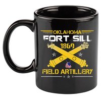 OKLAHOMA FORT SILL 1869 FIELD ARTILLERY 11oz C Handle Ceramic Mug
