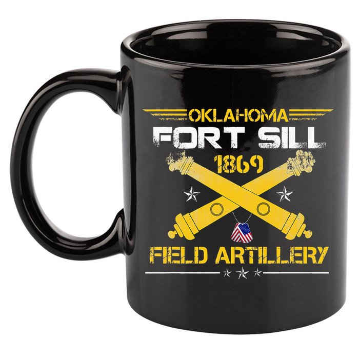 OKLAHOMA FORT SILL 1869 FIELD ARTILLERY 11oz C Handle Ceramic Mug