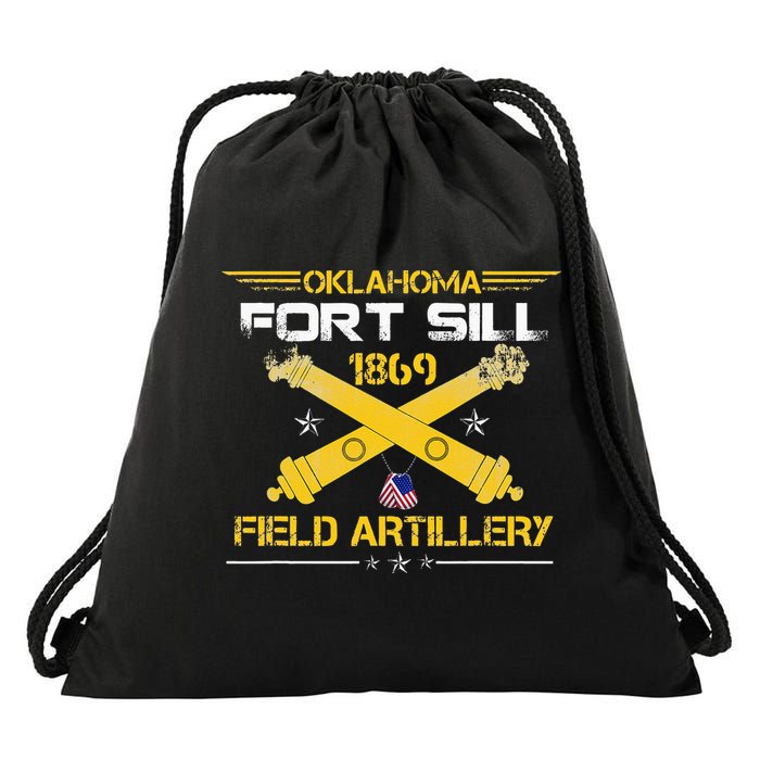 OKLAHOMA FORT SILL 1869 FIELD ARTILLERY Drawstring Bag