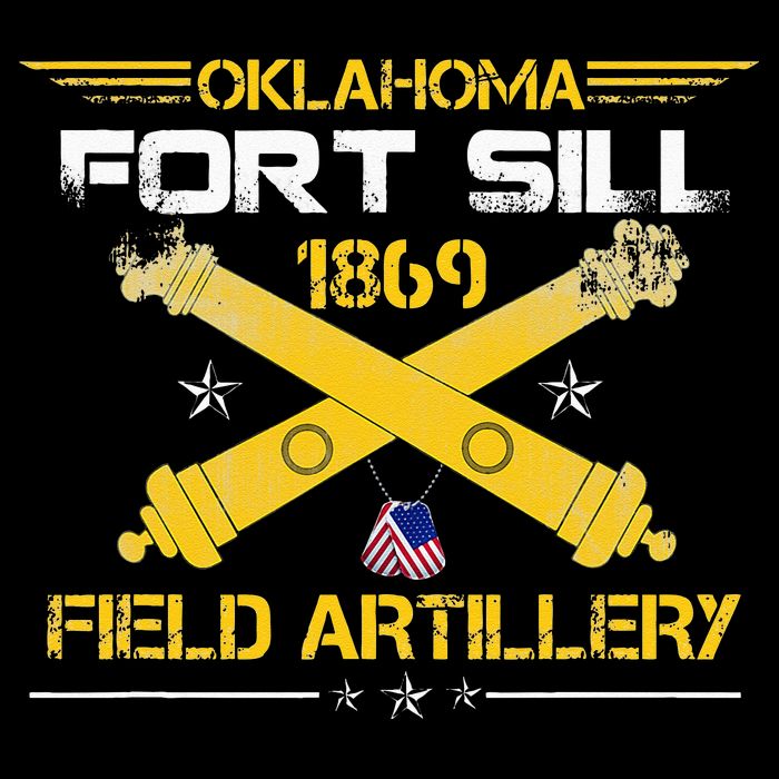 OKLAHOMA FORT SILL 1869 FIELD ARTILLERY Drawstring Bag