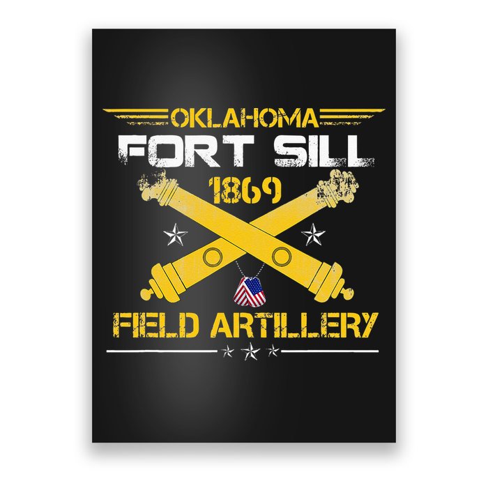 OKLAHOMA FORT SILL 1869 FIELD ARTILLERY Poster