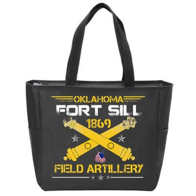 OKLAHOMA FORT SILL 1869 FIELD ARTILLERY Zip Tote Bag