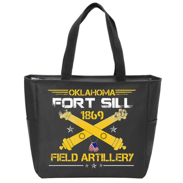 OKLAHOMA FORT SILL 1869 FIELD ARTILLERY Zip Tote Bag