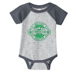 Our First St Patrick’s Day Together Matching Couple Infant Baby Jersey Bodysuit