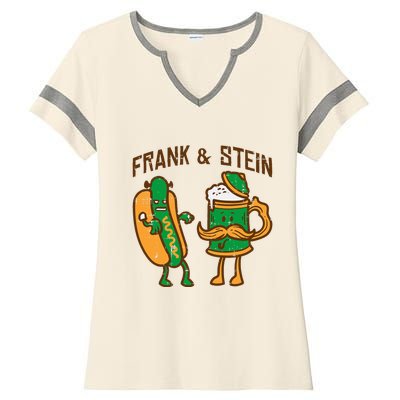 Oktoberfest Frank Stein German Costume Ladies Halftime Notch Neck Tee