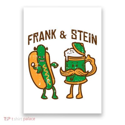 Oktoberfest Frank Stein German Costume Poster