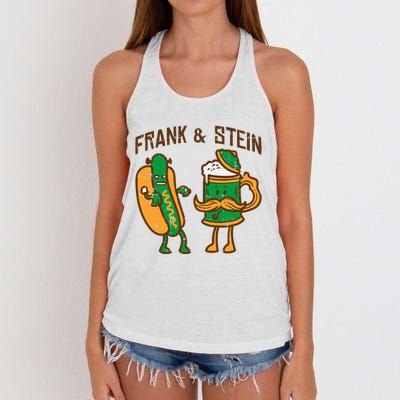 Oktoberfest Frank Stein German Costume Women's Knotted Racerback Tank