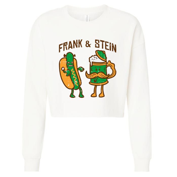 Oktoberfest Frank Stein German Costume Cropped Pullover Crew