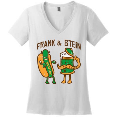 Oktoberfest Frank Stein German Costume Women's V-Neck T-Shirt