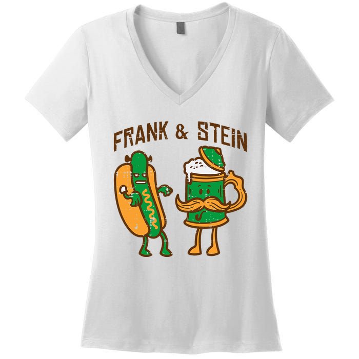 Oktoberfest Frank Stein German Costume Women's V-Neck T-Shirt