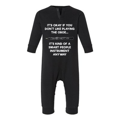 Oboe Funny Smart Oboe Player Infant Fleece One Piece